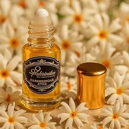 Shrinika Harshringar Attar Fresh Flower, Musk & OUD Oil | Ideal for Worship, Pooja & Goddes, Nawaj | Gift for Men & Women | Non-Alcoholic, Long-Lasting Luxury Scent Perfume | Infused with Spices 3ml-picture-33