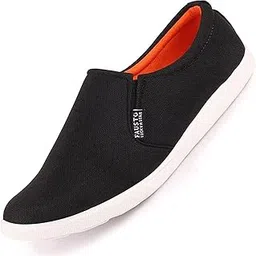 fausto Men's Canvas Loafers Casual Shoes for Casual Outfit|Evening|Outdoor|Fashion|Trending|Lightweight and Comfort with TPR Sole Flexiblity-picture-44