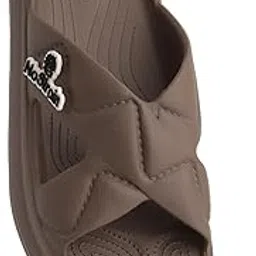 nostrain Women's Waterproof Cross Strap Sandals | Cushioned Soft Sole | Non-Slip EVA Slip-On Sandals-picture-10