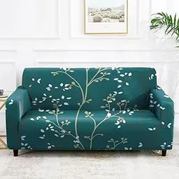 Printed Sofa Cover Stretch Couch Cover Sofa Slipcovers. (3 Seater) (Green)-picture-13