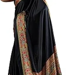 akhilam Women's Satin Madhubani Printed Saree With Unstitched Blouse Piece (PURAJRKH008A_RJ_Parent)-picture-24