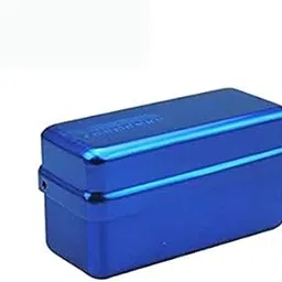 Dental Endodontic Storage Box, 72 Holes, Blue Metal, Instrument Organiser-picture-66