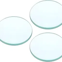 PATIKIL 4" (100mm) Focal Length Double Convex Lens, 3 Pack 50mm Diameter 9mm Height Glass Optically Polished Round Edges Lens for Physics Experiment, Clear-picture-53