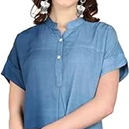 maaesa Hand Done Multicolor Tie Dyed Rayon Slub Top-picture-28