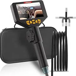 Two-Way Articulating Borescope, LONGCAN Industrial Endoscope with 0.33in Articulated Snake Camera, Video Inspection Scope with Light for Automotive Aircraft Mechanics- 3.3FT-picture-14