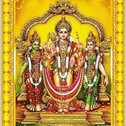 Lord Murugan Valli Deivanai Subramanya Swamy Wall Painting Framed Home Decor (Wood,Matte,Gold,Small Size,6 x 8 Inch) R68S-picture-23