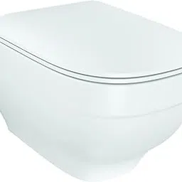 Kohler Trace Wall Mounted Rimless Ceramic Toilet, P Trap, 10 years warranty, White, High Glaze, Water Saving Eco Flush, Safeshield Anti-Bacterial Protection-picture-10