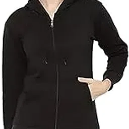 clotth theory Women's Cotton Fleece Hooded Neck Sweatshirt | Hoodie Jacket with Kangaroo Pocket-picture-31