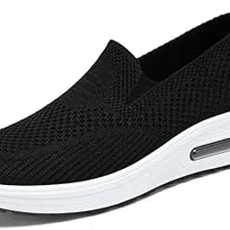 1Pcs Women's Spring Thick-Soled Slip-On Shoes – Breathable, Comfortable, Height-Increasing Sneakers-image-44