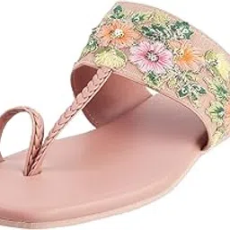 mochi Women Synthetic Leather Kolhapuri Chappal-picture-13