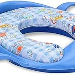 BUMTUM Baby Potty Seat | Soft Cushion Potty Seat With Handle For Extra Comfort | Suitable For Potty Training of Babies, Kids & Toddlers(Blue) image 1