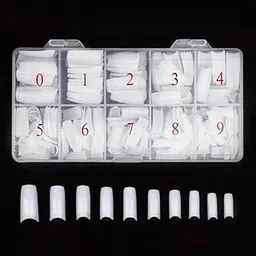 500 Pcs Natural False Nails Tips Lady French Style Acrylic Artificial Tip Manicure with Box of 10 Sizes for Nail Art Salons and Home DIY-image-96