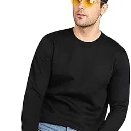 Adixus Solid Round Neck Cotton Fleece Sweatshirt for Men Regular use Full Sleeve-picture-11