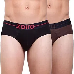 zoiro Men Cotton Blend Solid Softs Brief image 1