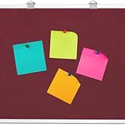 AP BOARDS™Display Board Bulletin Notice Board,Reminder Board for Wall With 50 Pushpins(1Ftx2ft) To Do List Board for Wall Soft Board for Study Room,Photos,Schedules,Display for Wall (Maroon)Pack of 2-image-88