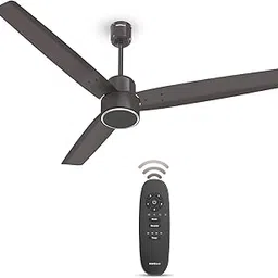 Havells FAB BLDC PRO | New Lauch | 1200 mm Decorative Ceiling Fan with 100% Pure Copper|Remote Controlled|Watt: 30 | Air Flow: 225 cmm | Speed: 350 RPM | 2 Years Warranty (Cocoa Brown) image 1