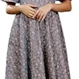 dummy shape Women's Rayon Anarkali Maternity Dress & Feeding Kurti with Zippers-picture-27