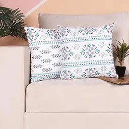 BRICK HOME Both Side Block Print Baag Cushion Cover Set of 2 (12 x 12 Inches - Car Cushion Cover)-picture-11