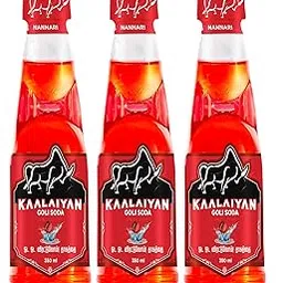 Kaalaiyan Goli Soda 3 x 350ml Combo Nannari | Desi Goli Soda Drink | Banta Soda | Nostalgic Indian Soft Drink | Sulphur-Free Sugar, RO Purified Water, Zero Caffeine-picture-11