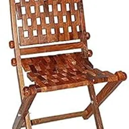 Habiba Arts Store Wood Foldable Chair Easy-to-Carry Living Room Balcony Office Folding Gitti Chair with Comfortable Back Support Mechanism-picture-11
