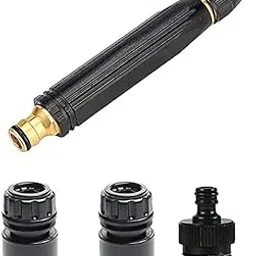 KBR® Heavy Duty Brass High Presssure Nozzle Spray Gun with Multiple Water Mode Jet Hose Nozzle Pipe Ideal for Gardening, Bike,Car Wash,Window Cleaning (Black)-image-87