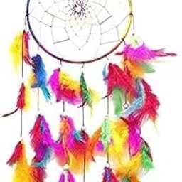 ARYANSH Shoppe Dream Catcher Wall Hanging Dream Catcher for Wall Decor, Bedroom, Living Room, Home and Cafe, Party and Room Decoration - 15 inch (MUTLICOLOR)-image-68