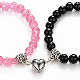 manocarter Magnetic Heart Love Bracelet For Couple Boyfriend Girlfriend Best Friend | Special Cute Birthday Gift For BF GF-picture-15