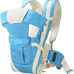 DealFry Kids 4-in-1 Adjustable Baby Carrier Cum Kangaroo Bag/Honeycomb Texture Baby Carry Sling/Back/Front Carrier for Baby with Safety Belt and Buckle Straps (Assorted Color) (Navy Blue) (Sky Blue)-picture-10