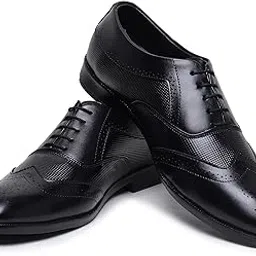 hayes london Formal Monarch Shoes for Men |Black Textured Genuine Leather Formal Shoes | Versatile Comfort-picture-12