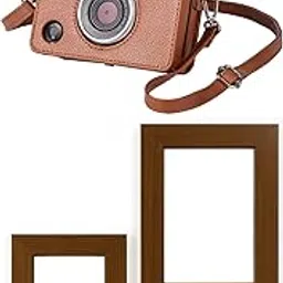 Mini EVO Camera Case – Compatible with Fujifilm Instax Mini EVO Instant Camera – Lychee Texture PU Leather Cover with Shoulder Strap – Horizontal Style-picture-11
