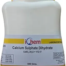 ICHEM Calcium Sulphate Dihydrate L.R (500GM) Assay 98% (Lab Use Only)-picture-15
