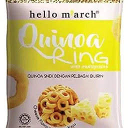 Hello M'arch Quinoa Ring With Multigrains Cheese Flavour 30g | Oven-baked | Cholesterol Free | No Preservative | No Colouring | No Artificial Flavouring| Healthy Snack with No MSG-picture-58