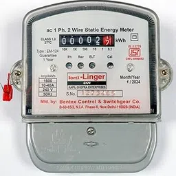 WINGWON Single Phase Multi-Function 2 Wire Electrical Energy KWH Sub Meter for Home (ISI Marked),-picture-42