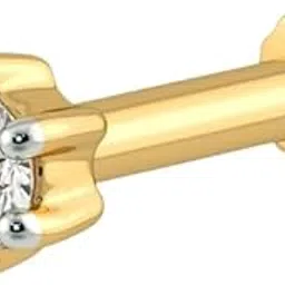 A1+++ 18 Carat Gold Diamond Nosepin In 0.50 Cent - 3 Carat Elegant Round Princess Triangle Shape Nose Pin नाक का लॉन्ग सोने का डायमंड नोज रिंग Diamond Nose Pin Original Certified For Women-image-53