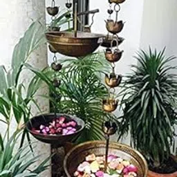 AGAAS ENTERPRISES Hanging Urli Bowl Showpiece for Flowers & Floating Candles Decorative Traditional Bowl Home Diwali Decoration Items & Diwali Gifts Set of 1-image-16