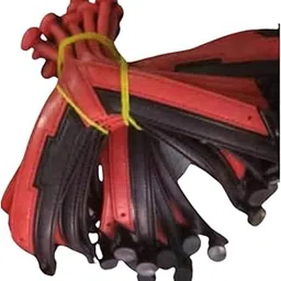 humkadam's Slipper Straps for Mens & Womens, Multi-Color (Red, Blue and Brown) (Black&Red)-picture-23