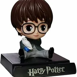 Vaoza Super Hero Action Figure Limited Edition Bobblehead with Mobile Holder for Car Dashboard, Office Desk & Study Table (Harry Potter)-picture-17