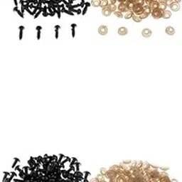 Enakshi® 200Pcs Black Poly Safety Eyes for Teddy Bear/Doll/Toy Animal/Felting|Crafts | Sewing | Other Sewing-picture-12