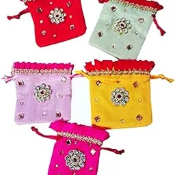 Brown Leaf Small Ginni Coin Purse Pouches Wallet for Wedding Party haldi Mehndi Ceremony Diwali Return Gifting Pouches Bags (5)-picture-22