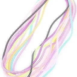 Spiral Triple (2Pcs) Cable Cord Protectors Winders (1.5 metre Long) for Mobile Phone Charging Cable EaRP Accessorieshones - (Pack of 2)-picture-18