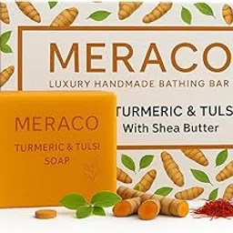 Handmade Luxury Haldi & Tulsi Soap Bar(Pack of 1X100 gGram) |Ayurvedic Body Tan Removal for Women & Men At Ghar | De-Tan, Anti Tan & Antibacterial Bar| Scar Reduction & Deep Cleansing | Handmade Turmeric Tulsi Soap |-picture-38