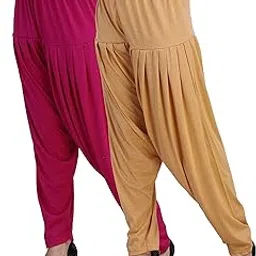 casuals Women’s Viscose Patiala Pants Stylish Bottom Wear for Every Occasion Combo 2-picture-22