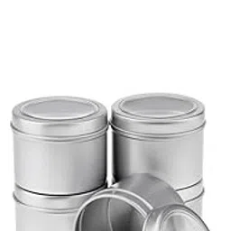 fabloft 15x 60ml Round Aluminum Cream Empty Lip Balm Candles Containers Jars Tin Lid|15 Pieces Empty Cream Jars|Other Makeup Tools & Accs| Makeup |Health & Beauty-picture-36
