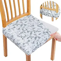 TRENDECOR Dining Chair Seat Cover Set of 6 Seater pcs are Easily Washable Stretchable and Comfortable for Dining Room Home Decor Slip Cover Universal Size-image-0