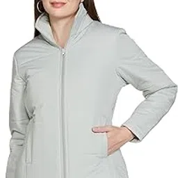 Women's Regular Fit Polyester Bomber Jacket - Stylish & Comfortable Winter Wear-image-49
