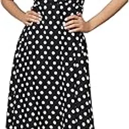 shyammc Black Polka dot Printed Crepe Maxi Dress for Women's-picture-37