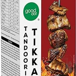Gooddot Plant-Based Tandoori Tikka, 410g, Ready to Cook, High Protein Soy Chunks with Tanddori Flower Seaoning-picture-19