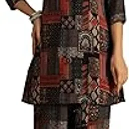 soch Womens Ethnic Motifs Kurta Set With Thread Work-picture-69