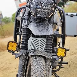 Auto Infinity Fog Lamp Mount Compatible With Yezdi Adventure High Pressure Sodium (Pair|Set) (Black, Pack Of 1)-picture-59