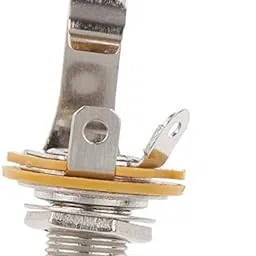 MYADDICTION 2pcs Silver Single Track Guitar Socket Output Jack for Electric Guitar/Bass Part-picture-32